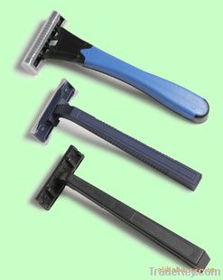 Tripple blade disposable shaving stick