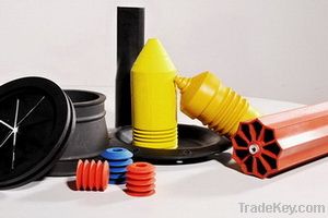 Molded and bonded rubber