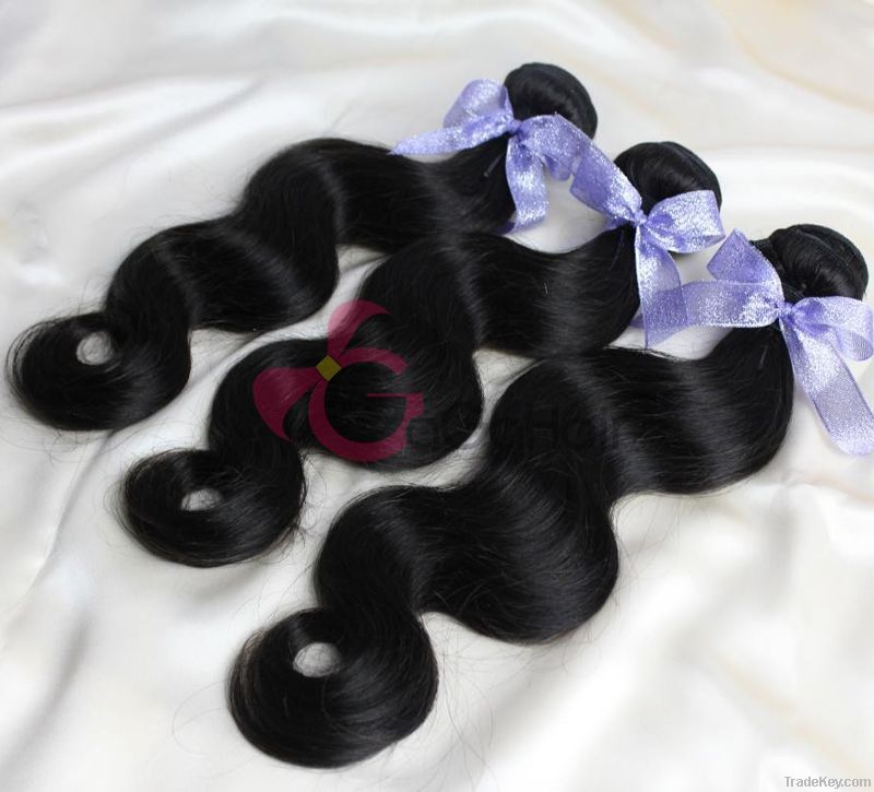 2014 New Brazilian Virgin Human Hair Weaving 12-30 Hair extensions