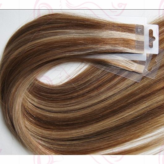 Tape Hair Extensions 20/40 pieces,Human Remy Tape In Skin Weft,#1B,#2,#4,#6,#8,#24,#27,#33,#60,#613,#99J,#10/24,#8/613,#18/613