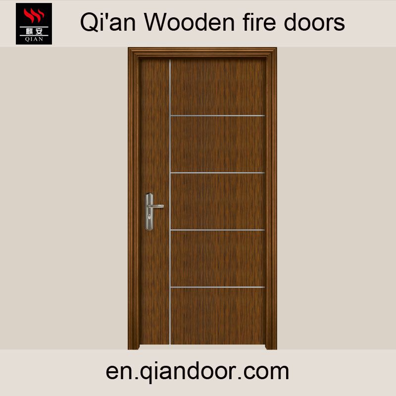 Wooden fire door