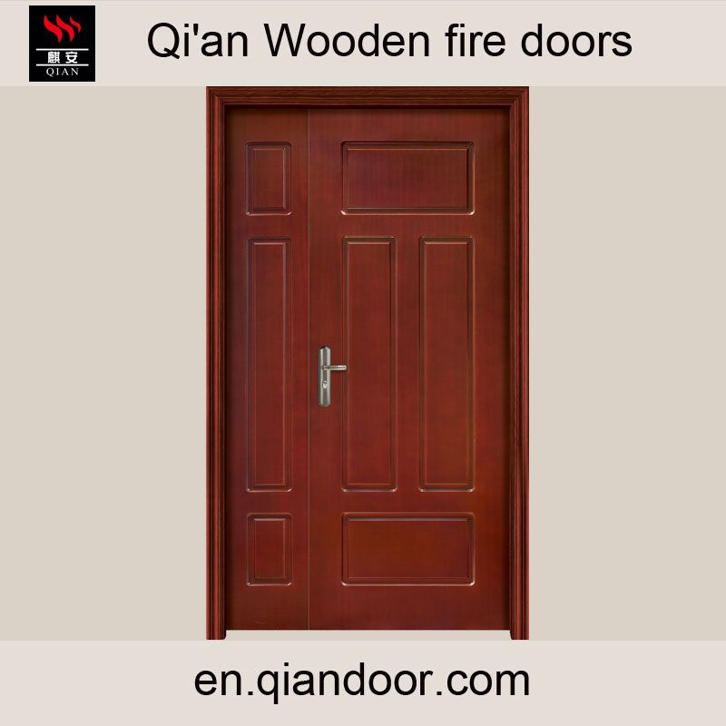 Wooden fire door