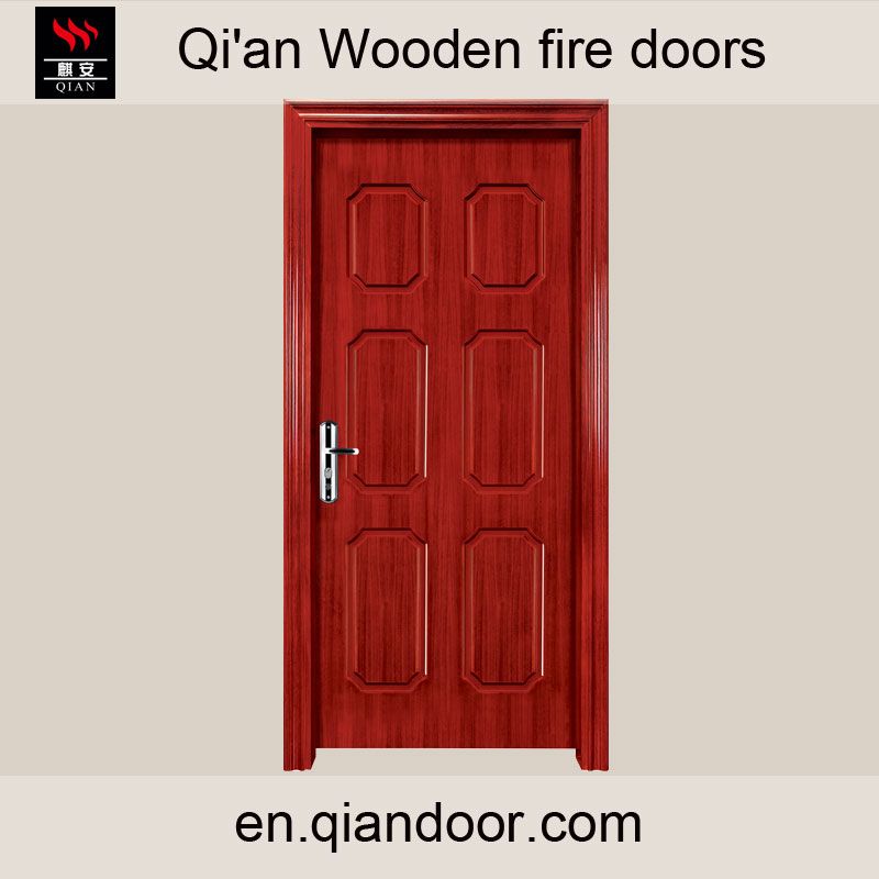 Wooden fire door