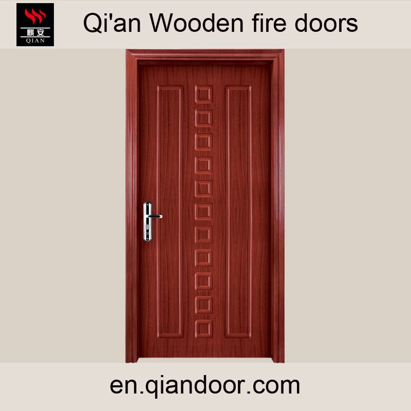 Wooden fire door