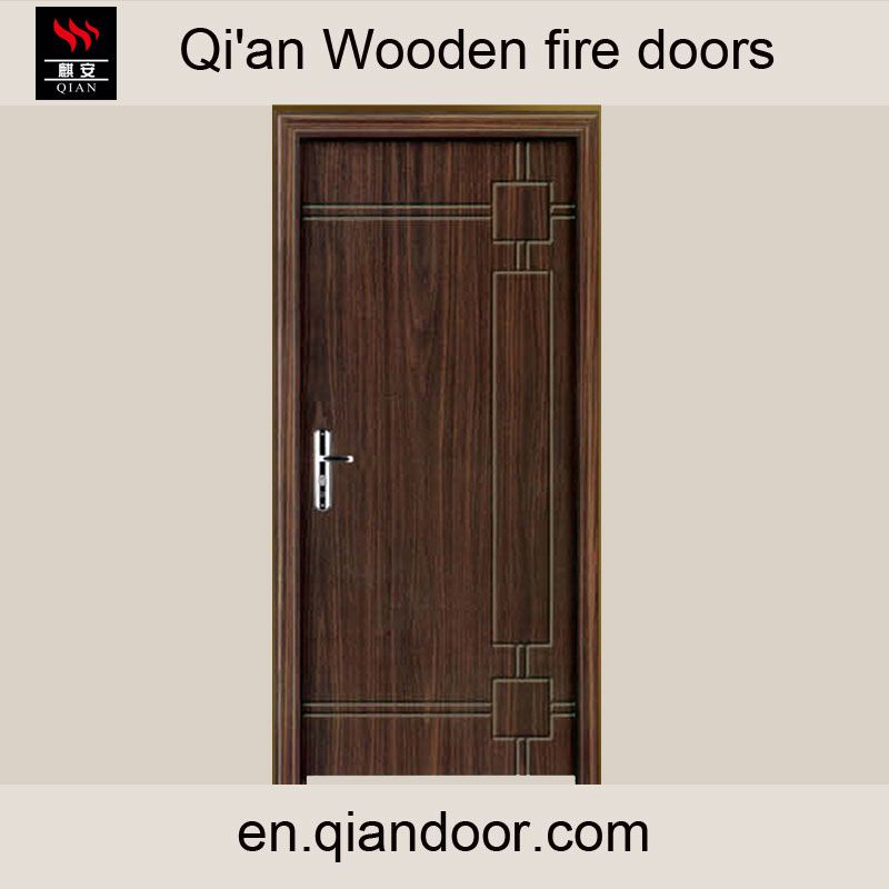 Wooden fire door