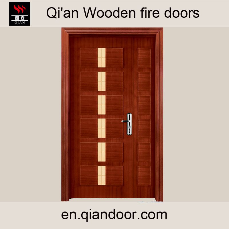 Wooden fire door