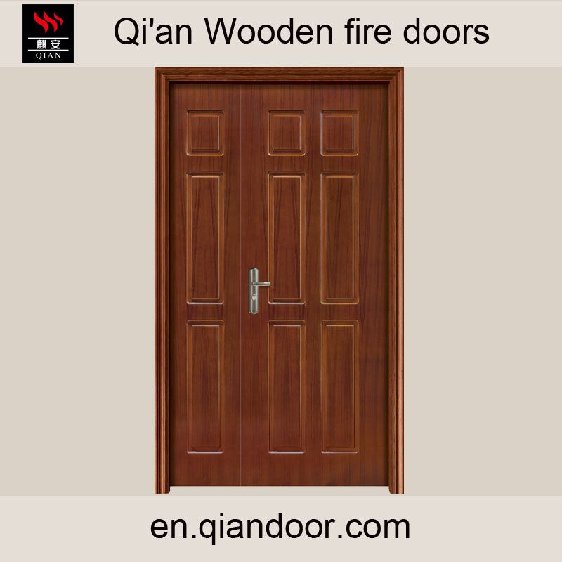 Wooden fire door