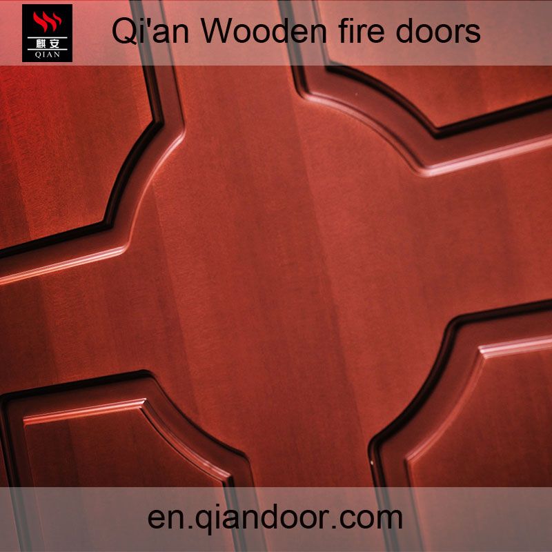Wooden fire door