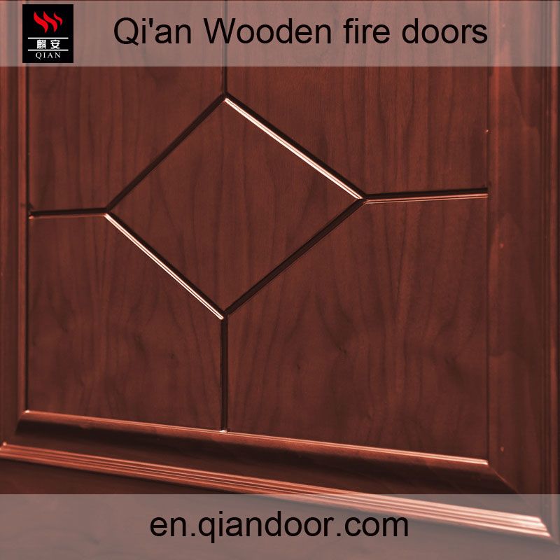 Wooden fire door