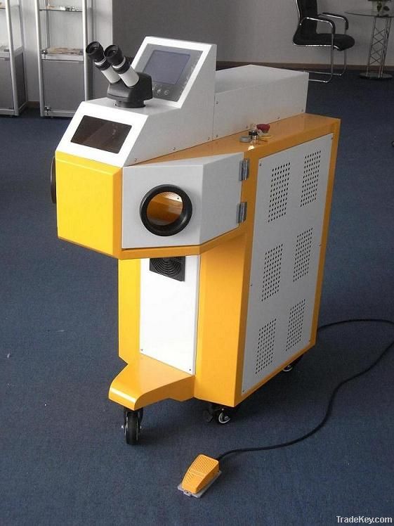 Laser spot welder for jewelry