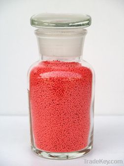 Soft red speckles for detergent powder