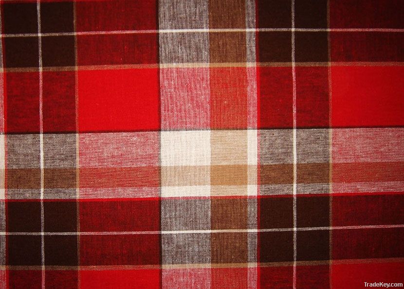 COTTON YARN DYED FLANNEL FABRIC