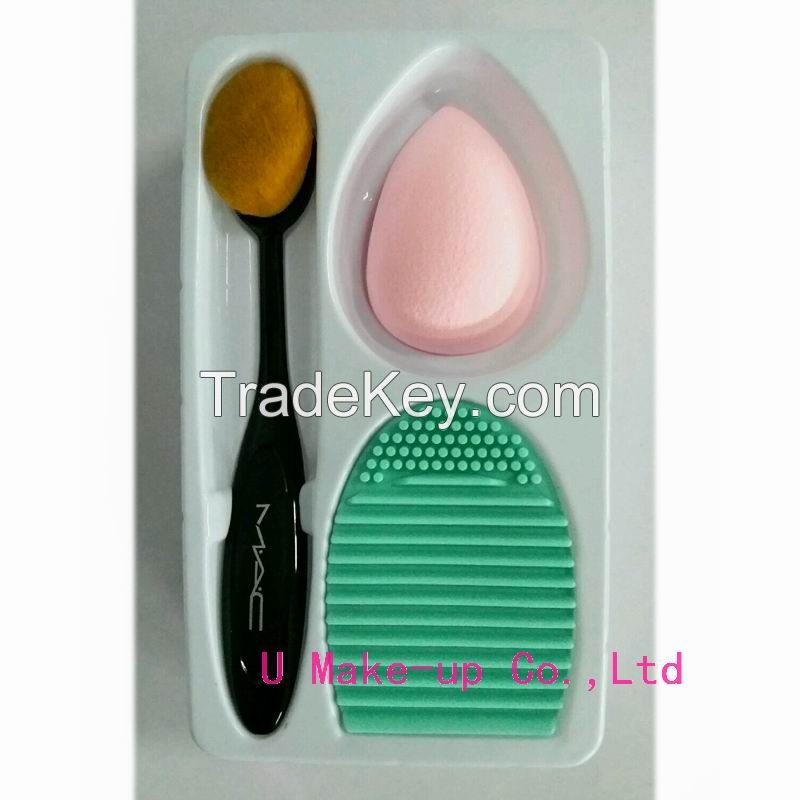 toothbrush foundation brush, oval travel brush, oval makeup brush kits