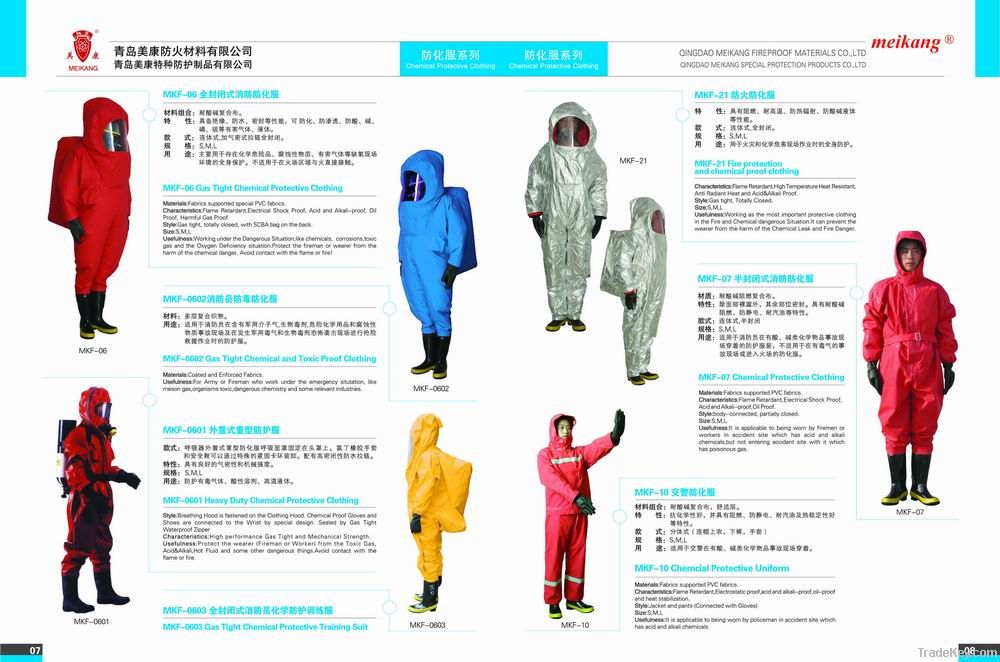 Heavy Duty Gas tight chemical protective clothing, pvc chemical protect