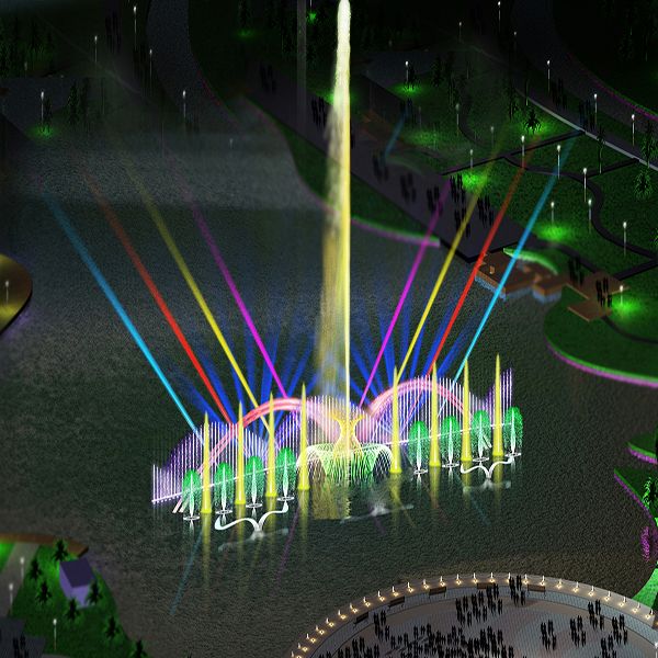 Musical Fountain With Laser Water Screen Movie Show