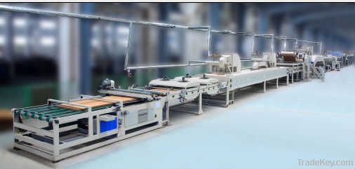 Honeycomb paperboard production line