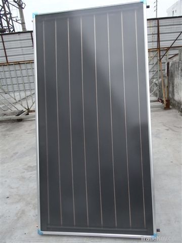 Black-chrome solar flat-plate collector