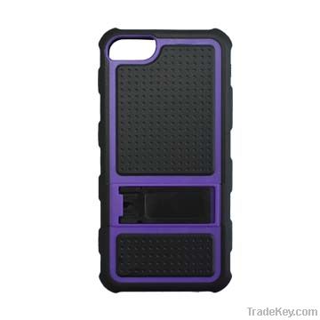 PC + TPU Case for iPhone with Stand, Anti-dust/scratches, Durable