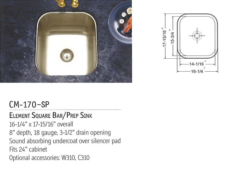 Eco-friendly kitchen sink(Element Bar/Prep Sink)