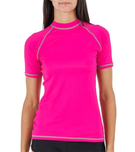 High Quality UV50+ Women's S/S Swim Shirt