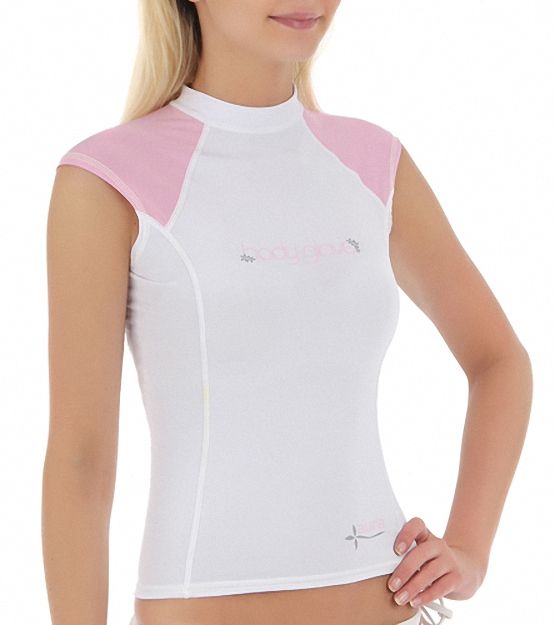 High Quality UV50+ Women's Aura Cap Sleeve Rashguard