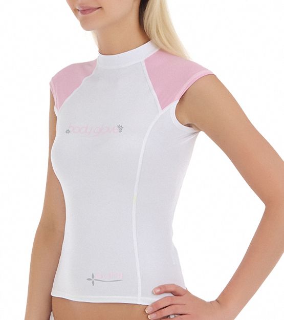 High Quality Uv50+ Women's Aura Cap Sleeve Rashguard