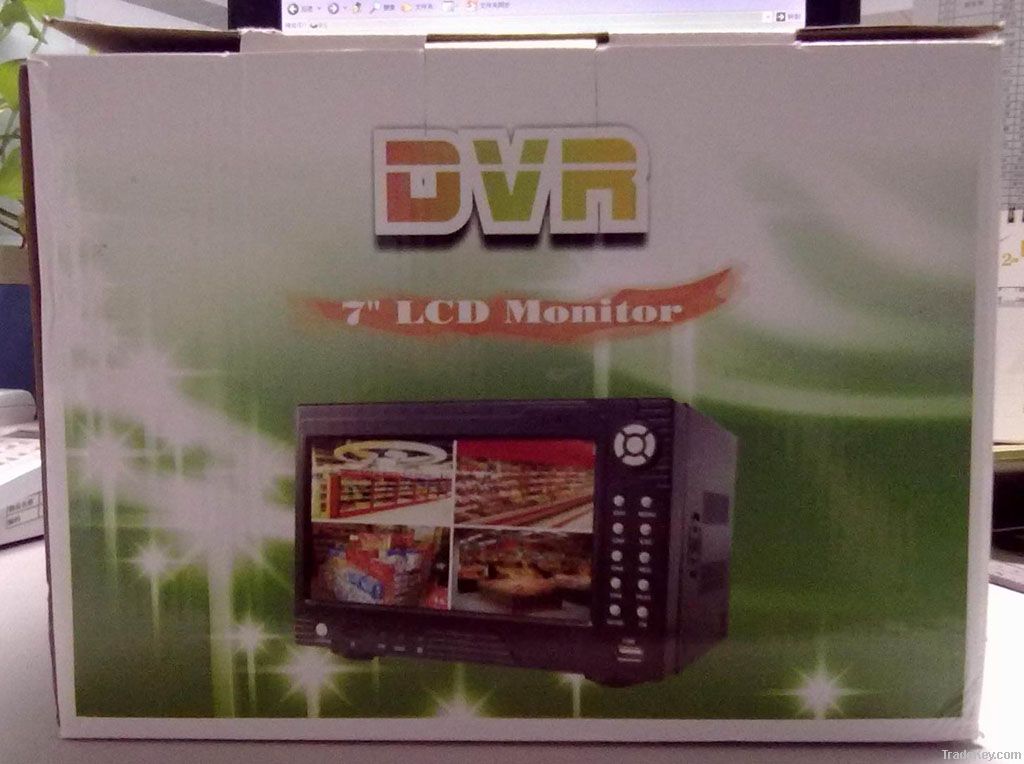 All in one 4CH D1 DVR with screen