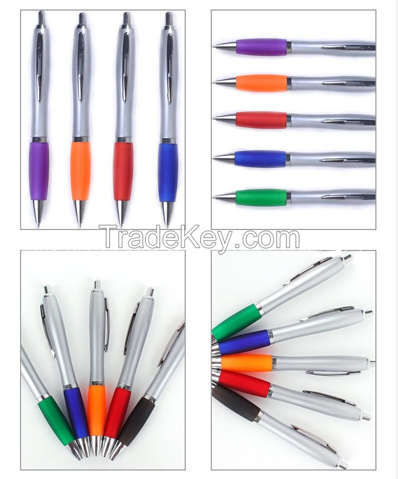 Hot Sale Curvaceous Ballpoint Pen For Promotion,cheap Promotional Plastic Ball Pen With Custom Logo