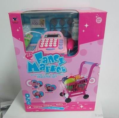 xiongsen new item B/O cash register trolley toys 613