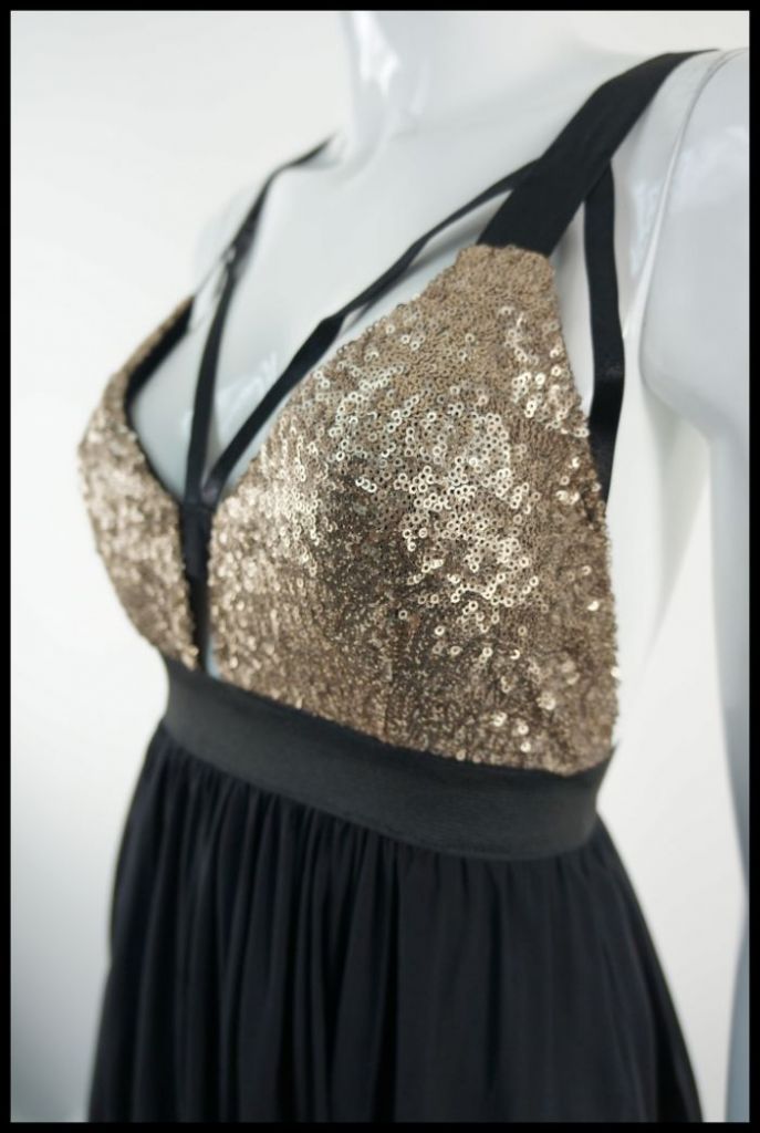 Prom Dress | Sequin Bodice | Bandage Back