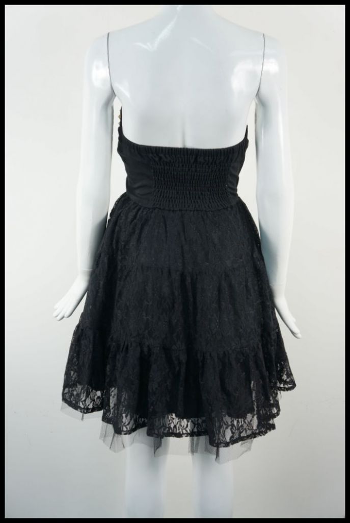 Black Prom Dress | Studded | Open Back