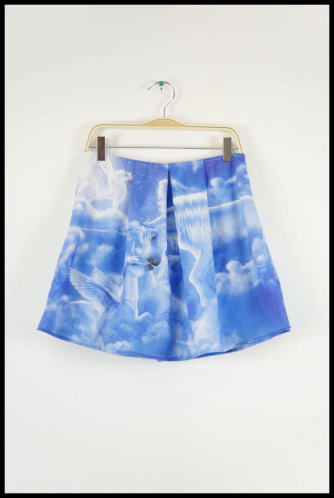 Skirt | Unicorn Print | Blue