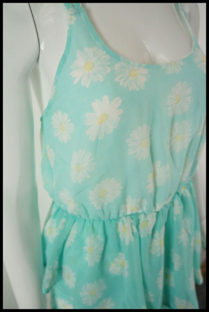 Peplum Dress | Green Floral Print