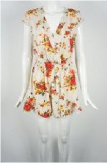 Playsuit | V-Neck | Floral