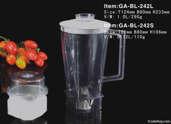 242L kitchenaid blender plastic jar/ blender cup, good package for saf