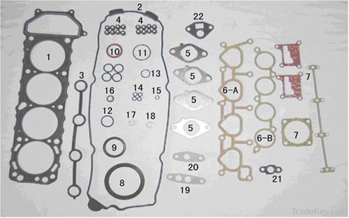 Nissan full gasket kit for BLUEBIRD engine KA24DE