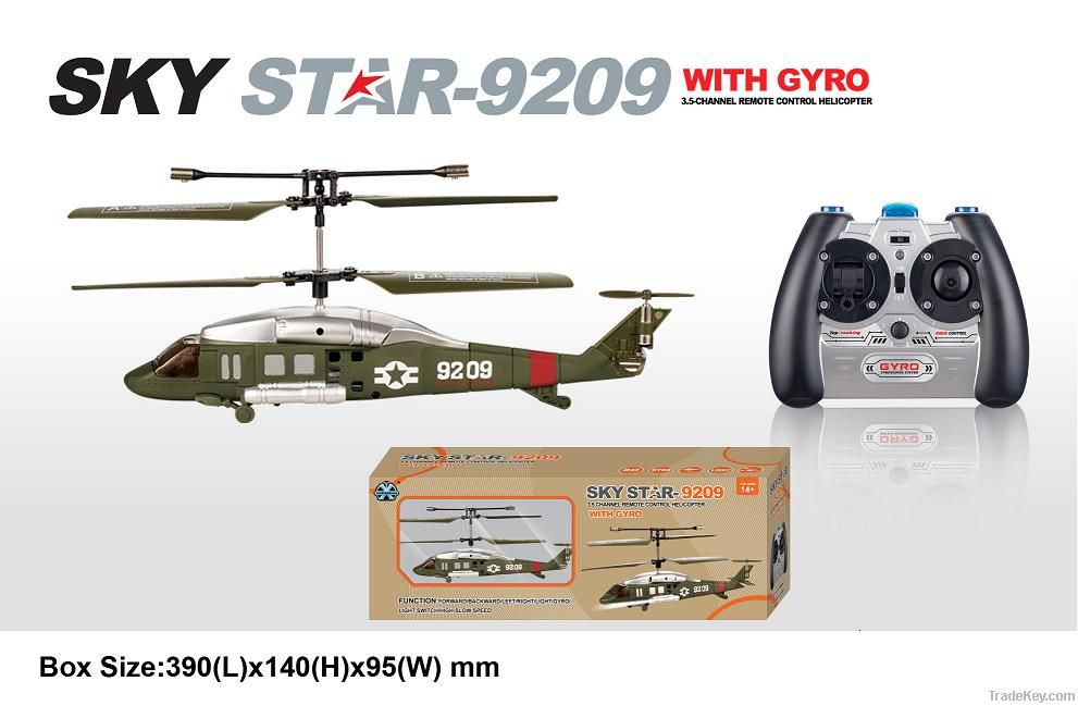 Mini 3.5 ch Rc Helicopter SKY STAR-9209 with Gyro and USB