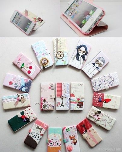 PU leather mobile phone case for iphone 5