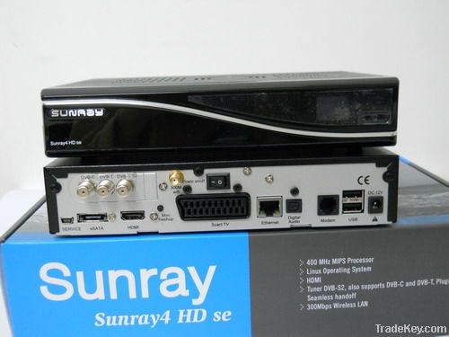 sunray4 SR4 800 se hd sunray 800se hd three tuner wifi sim2.1 receiver