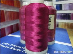 100% shiny art silk rayon 120D 4000Y embroidery thread