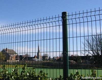 Welded mesh fence