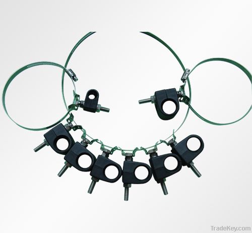 throat hoop Ss304 single hole cable feeder clamp
