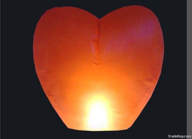 Sky Lanterns with heart shape