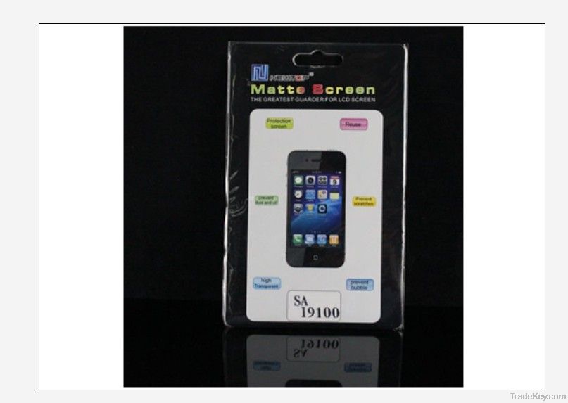 Matte/anti-fingerprint screen protector/mobile phone accessories