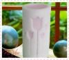 3"*6" Scented Pillar Energy Saving LED Candle with Glyptic Tulip