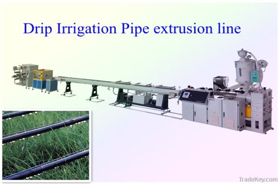 Drip irrigation pipe extrusion machine