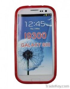 "S" Type TPU Back Case Cover for Samsung Galaxy S3 I9300