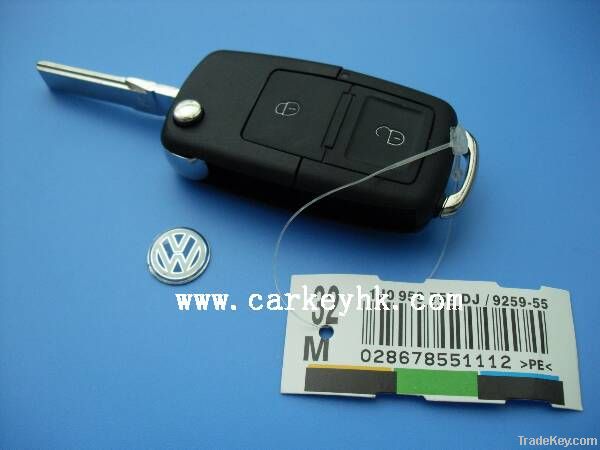 High quality auto remote case for VW key, 2 buttons remote key blank