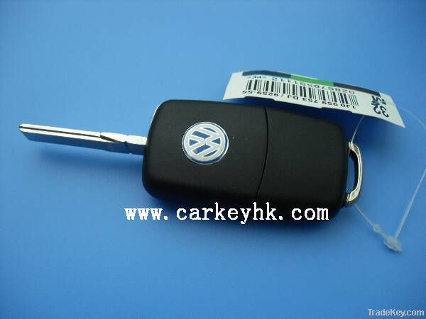 High quality auto remote case for VW key, 2 buttons remote key blank