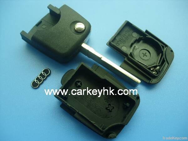 Car key blanks for Audi 2 buttons remote key shell 2032 battery